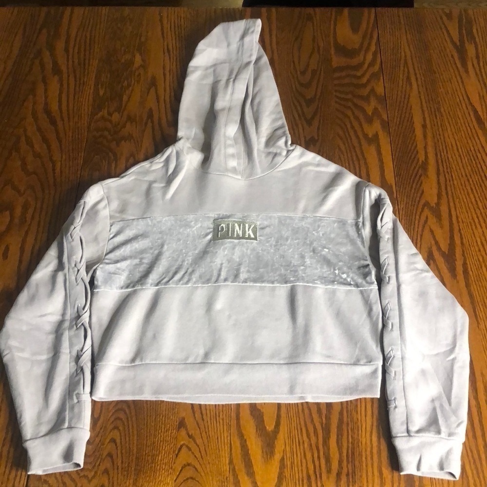 VS PINK Cropped Hoodie Size Small